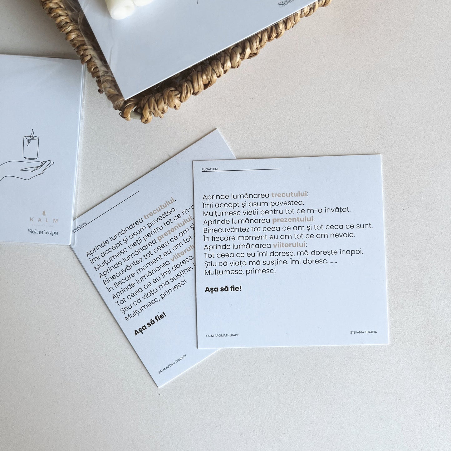 Set Lumânări Ritualice – Trecut, Prezent, Viitor